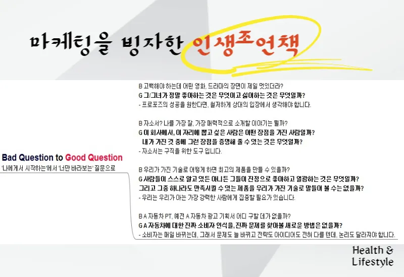 너로부터 좋은 질문 나쁜 질문